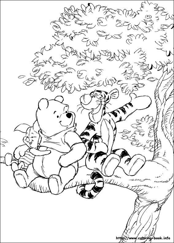 Winnie the Pooh coloring picture